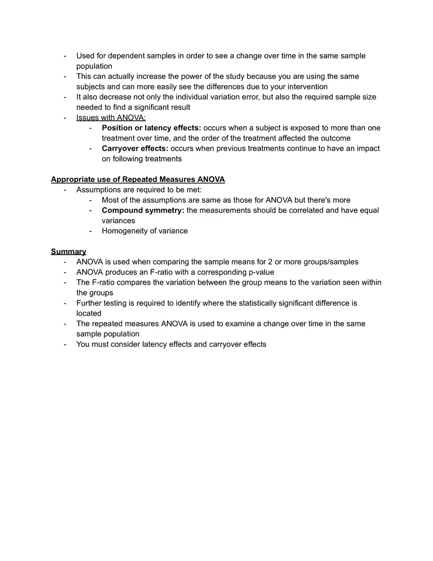 Chapter 10: ANOVA (Analysis of Variance) - Page 2