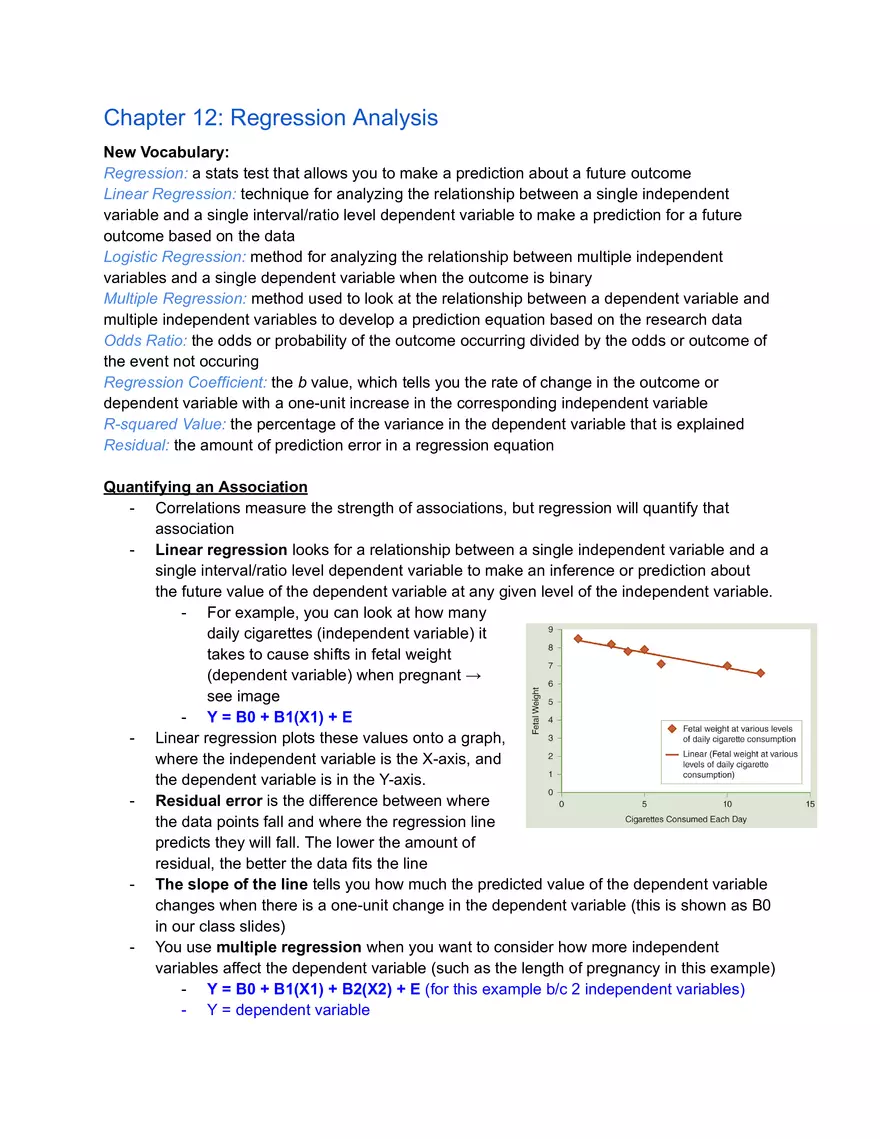 Chapter 12: Regression Analysis - Page 1