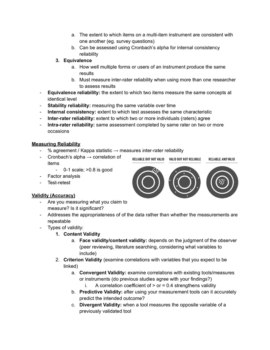 Statistics Lecture 6: Reliability and Validity - Page 2