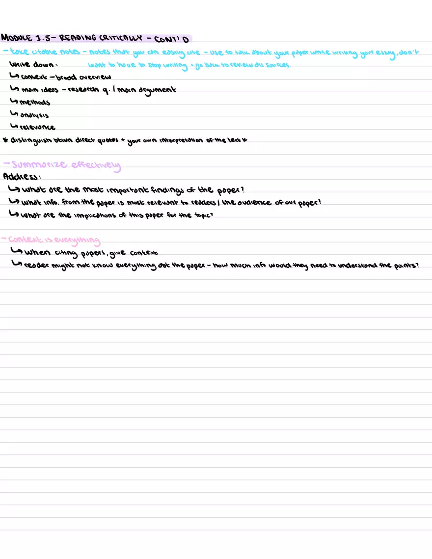 Term 1 Module Notes - Page 2