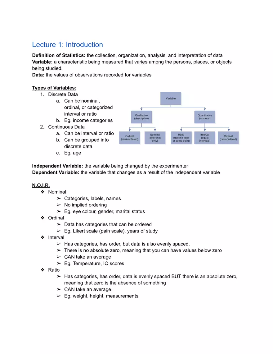 Statistics Lecture 1: Introduction - Page 1