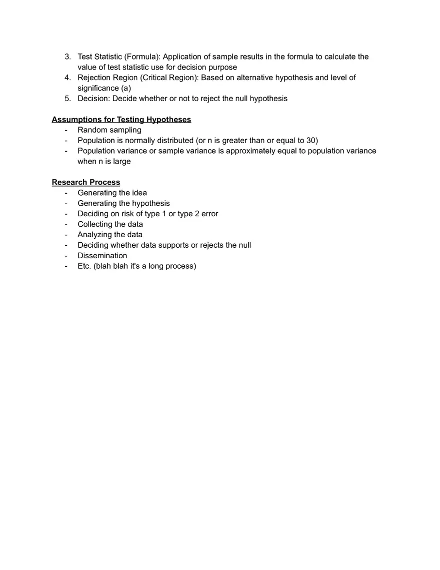 Statistics Lecture 5: Null and Alternative Hypotheses - Page 2