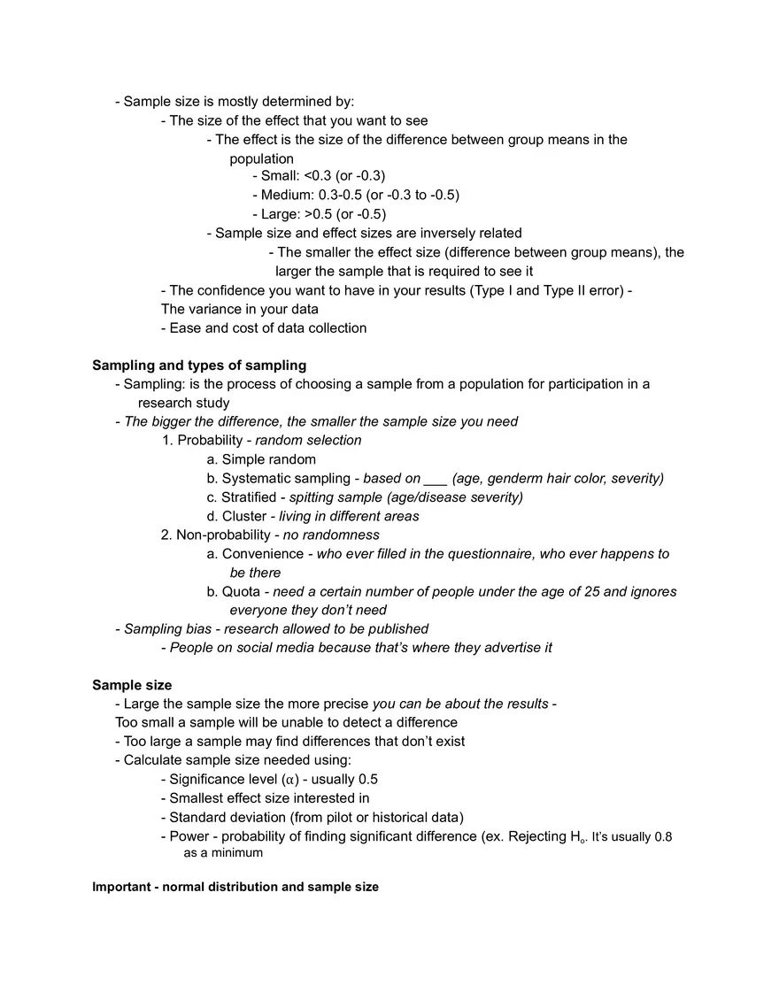 Nurs 211 - Stats Lecture 1 Notes - Page 7