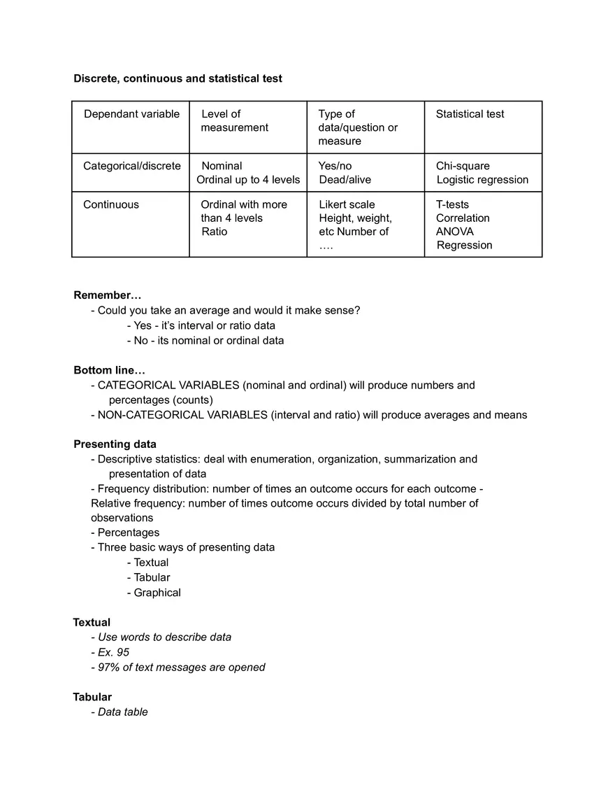 Nurs 211 - Stats Lecture 1 Notes - Page 4