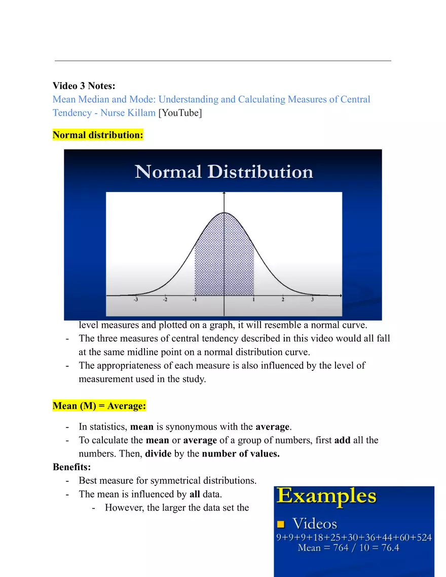 NURS 211 Prep Video 3 Notes - Page 1