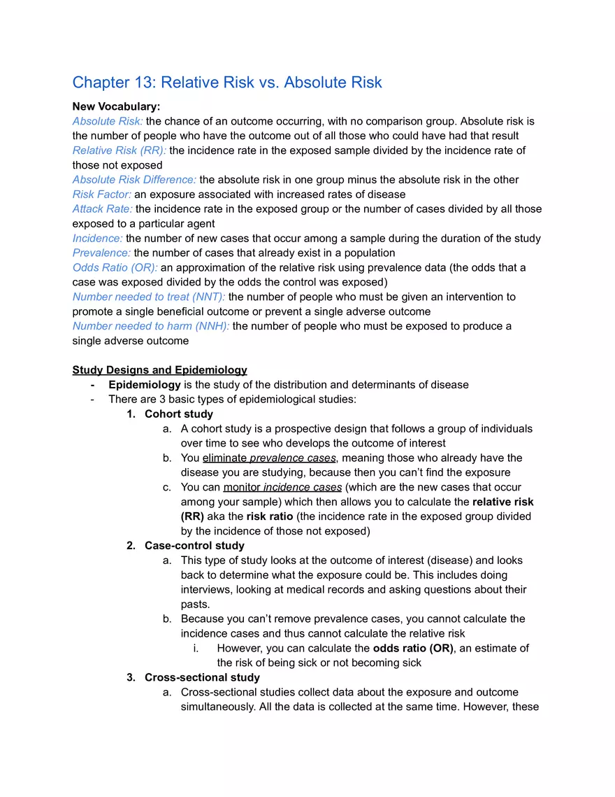 Chapter 13: Relative Risk vs. Absolute Risk - Page 1