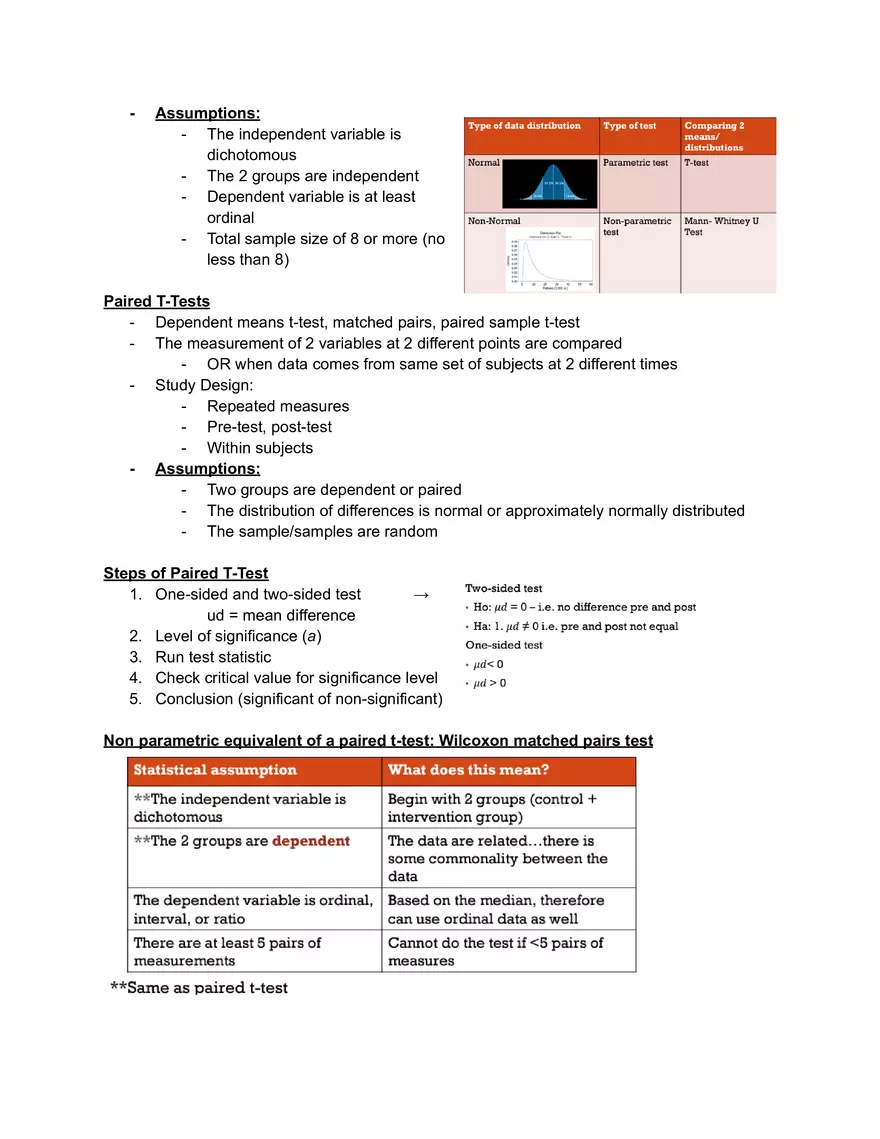 Statistics Lecture 8: Independent & Paired T-tests - Page 3