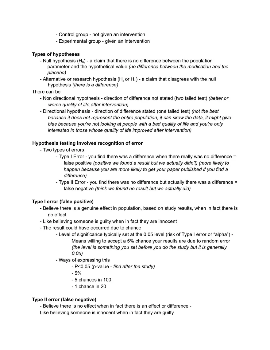 Nurs 211 - Stats Lecture 3 Notes - Page 3