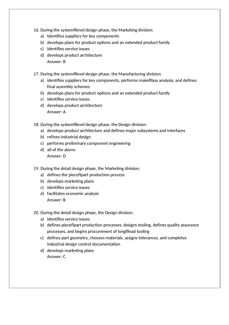 Product Design Exam Answers Part 1 - Page 8