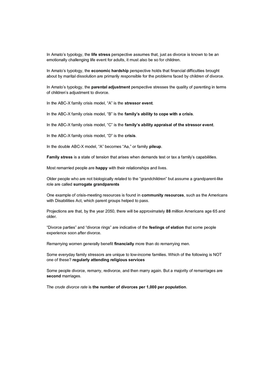 Marriage and Family Practice Final Exam - Page 2