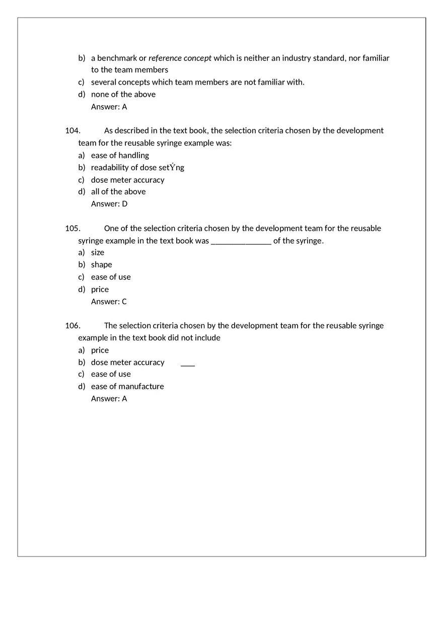 Product Design Exam Answers Part 5 - Page 10