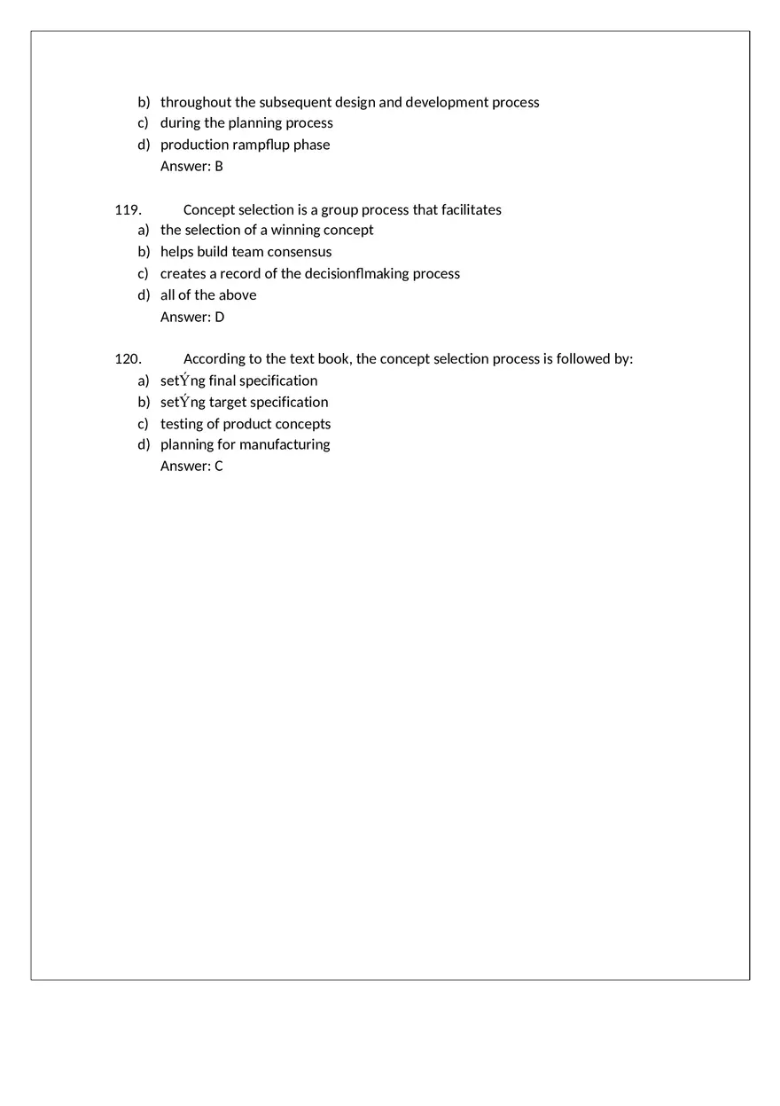 Product Design Exam Answers Part 5 - Page 4