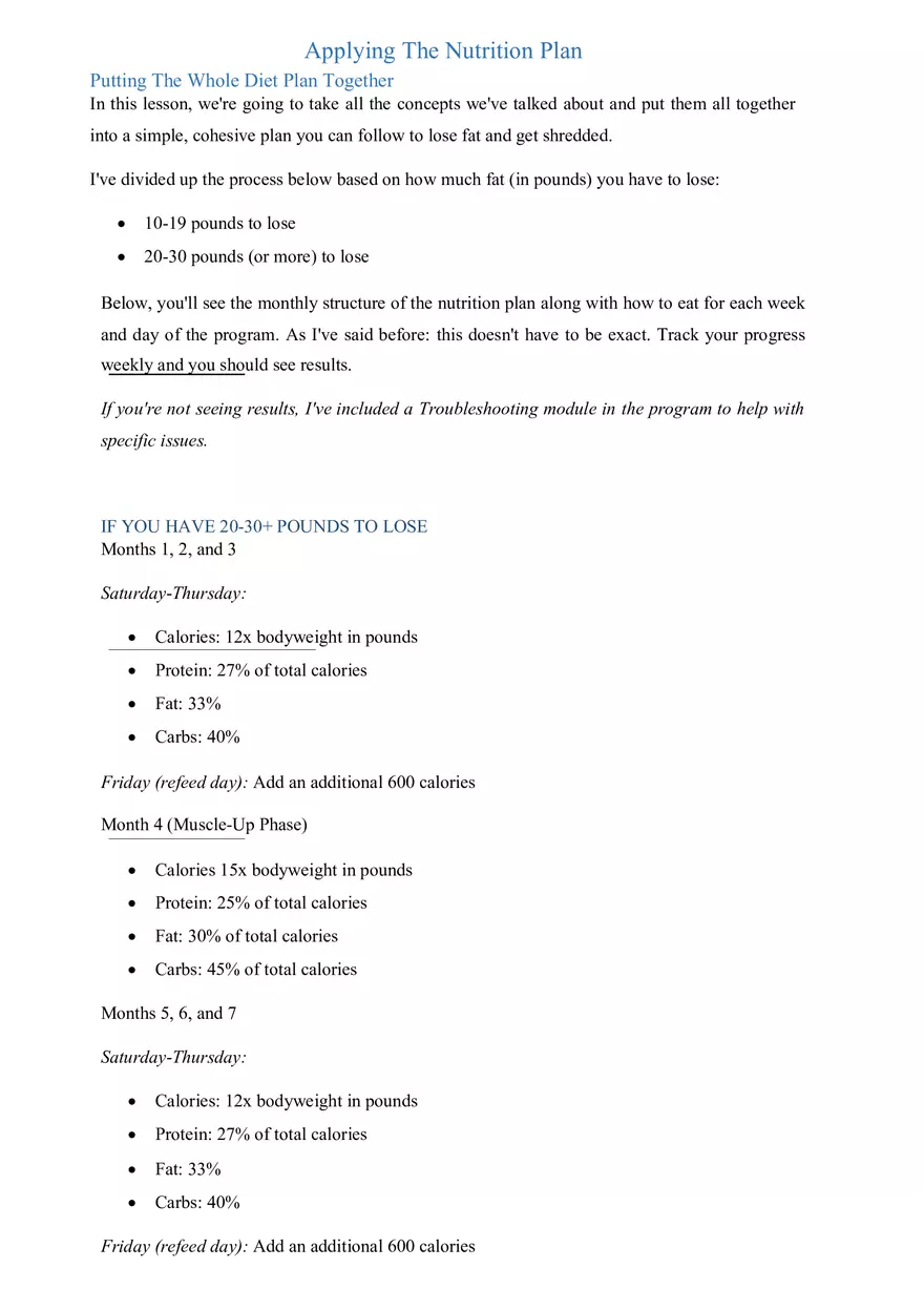 The Warrior Shredding Program 2.0 Part 3 - Page 1
