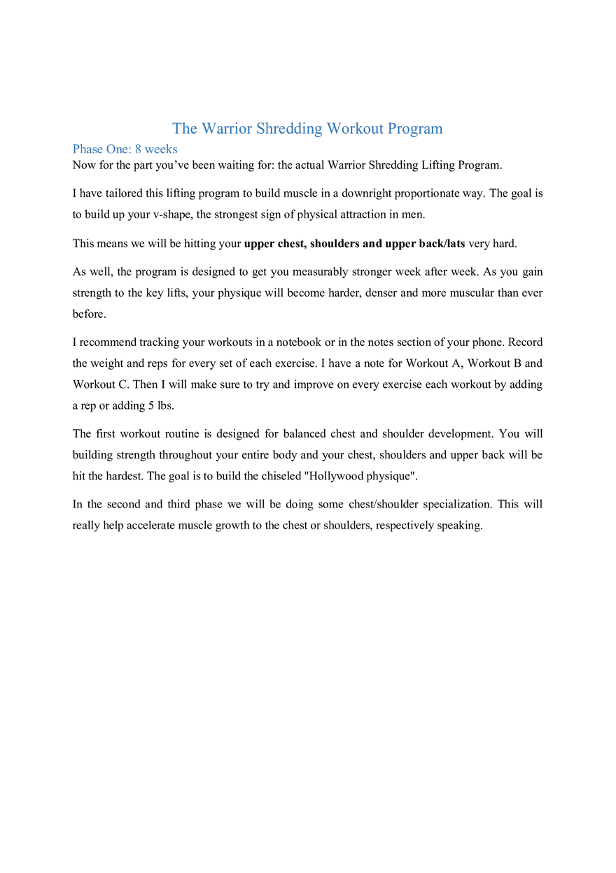 The Warrior Shredding Program 2.0 Part 4 - Page 11
