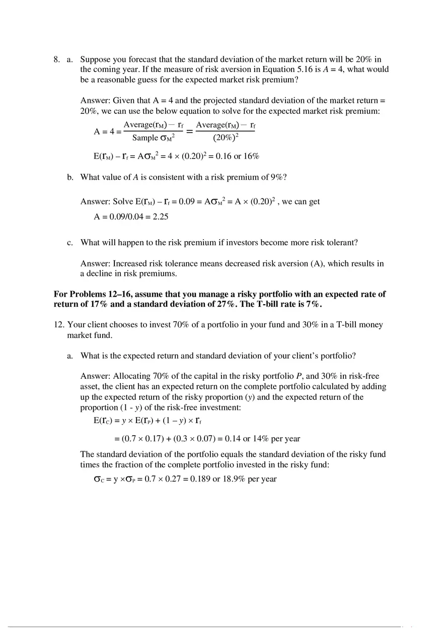 Stock Market - Solutions to Homework Problems - Page 3