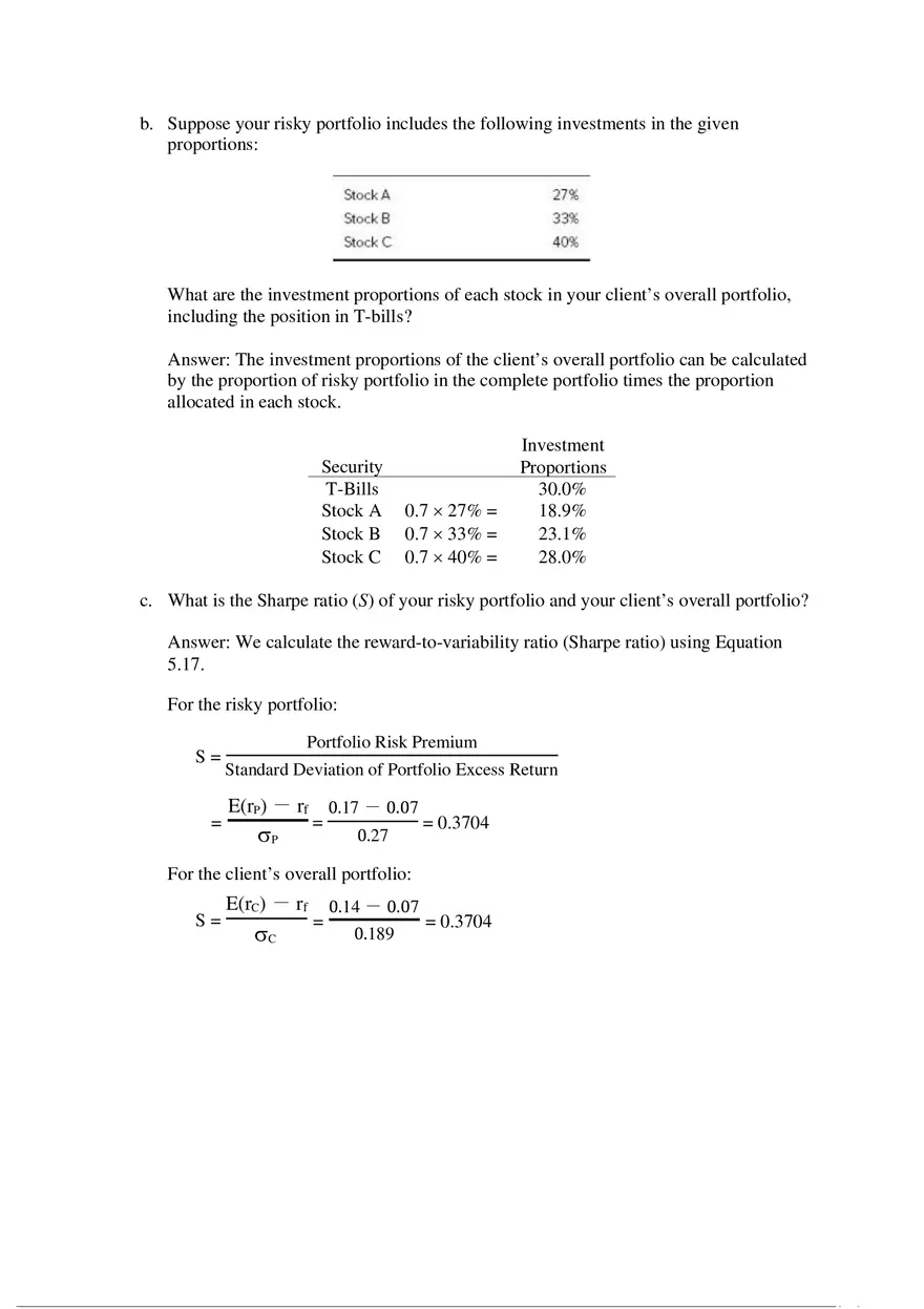 Stock Market - Solutions to Homework Problems - Page 4