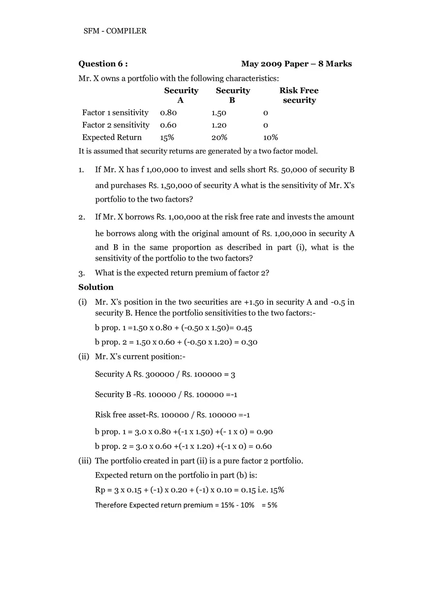 Risk, Return and Portfolio Study Guide Part 1 - Page 8