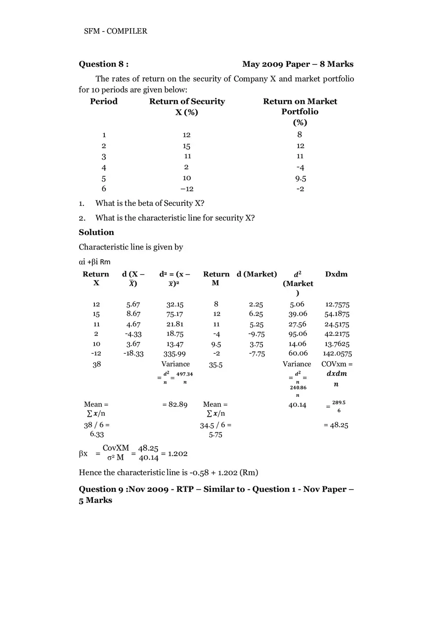 Risk, Return and Portfolio Study Guide Part 1 - Page 10