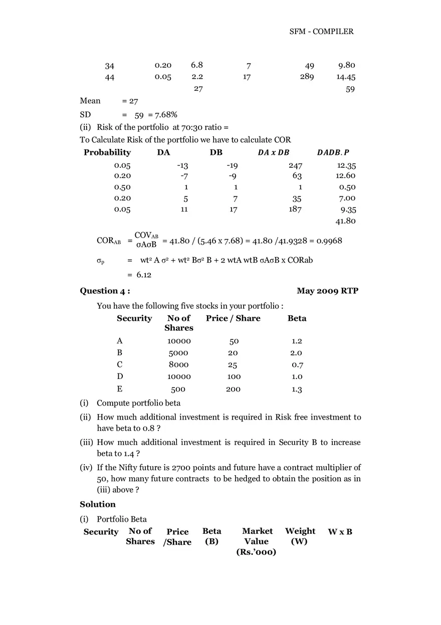 Risk, Return and Portfolio Study Guide Part 1 - Page 5