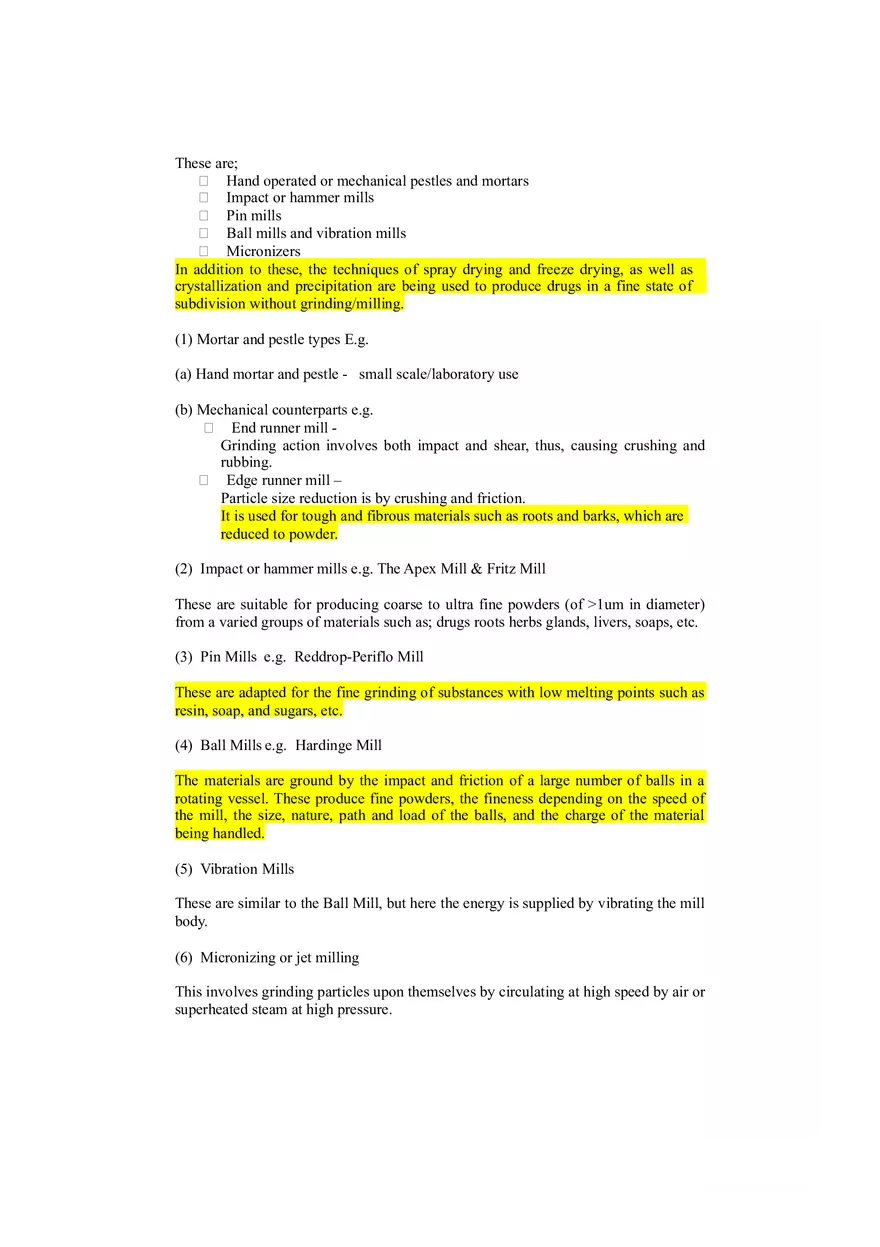 Comminution Processes in Drug Preparation - Page 3
