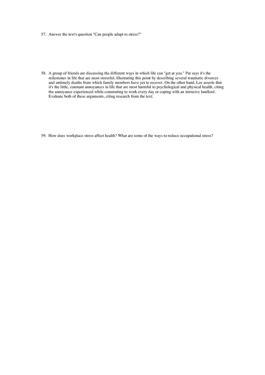 Stress - Testbank Answers - Page 10