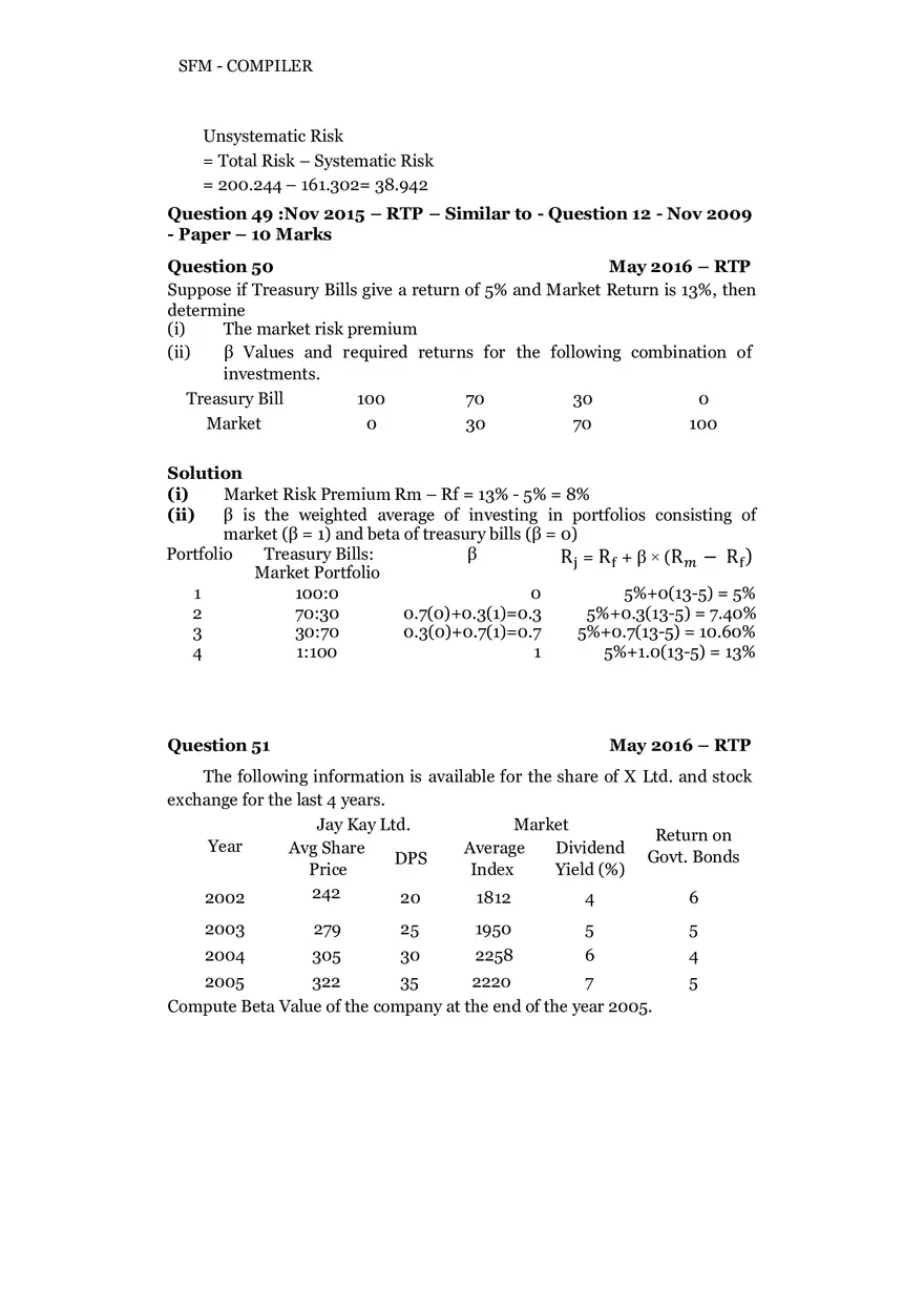 Risk, Return and Portfolio Study Guide Part 5 - Page 8