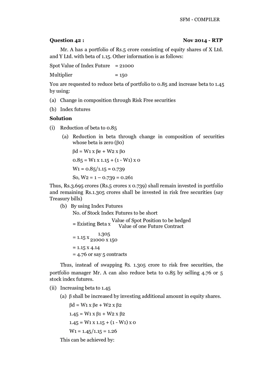 Risk, Return and Portfolio Study Guide Part 5 - Page 3