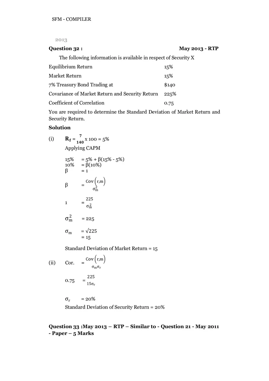 Risk, Return and Portfolio Study Guide Part 4 - Page 2