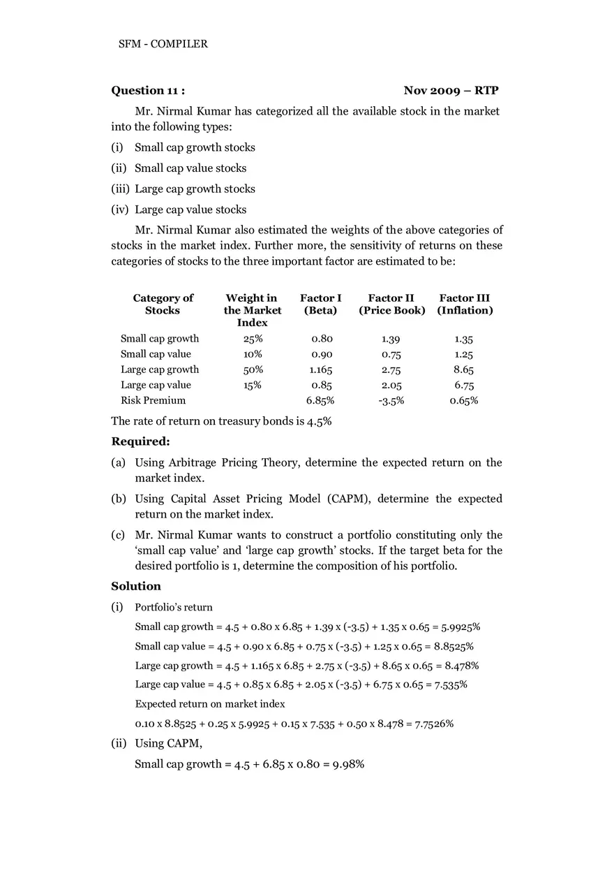 Risk, Return and Portfolio Study Guide Part 2 - Page 2
