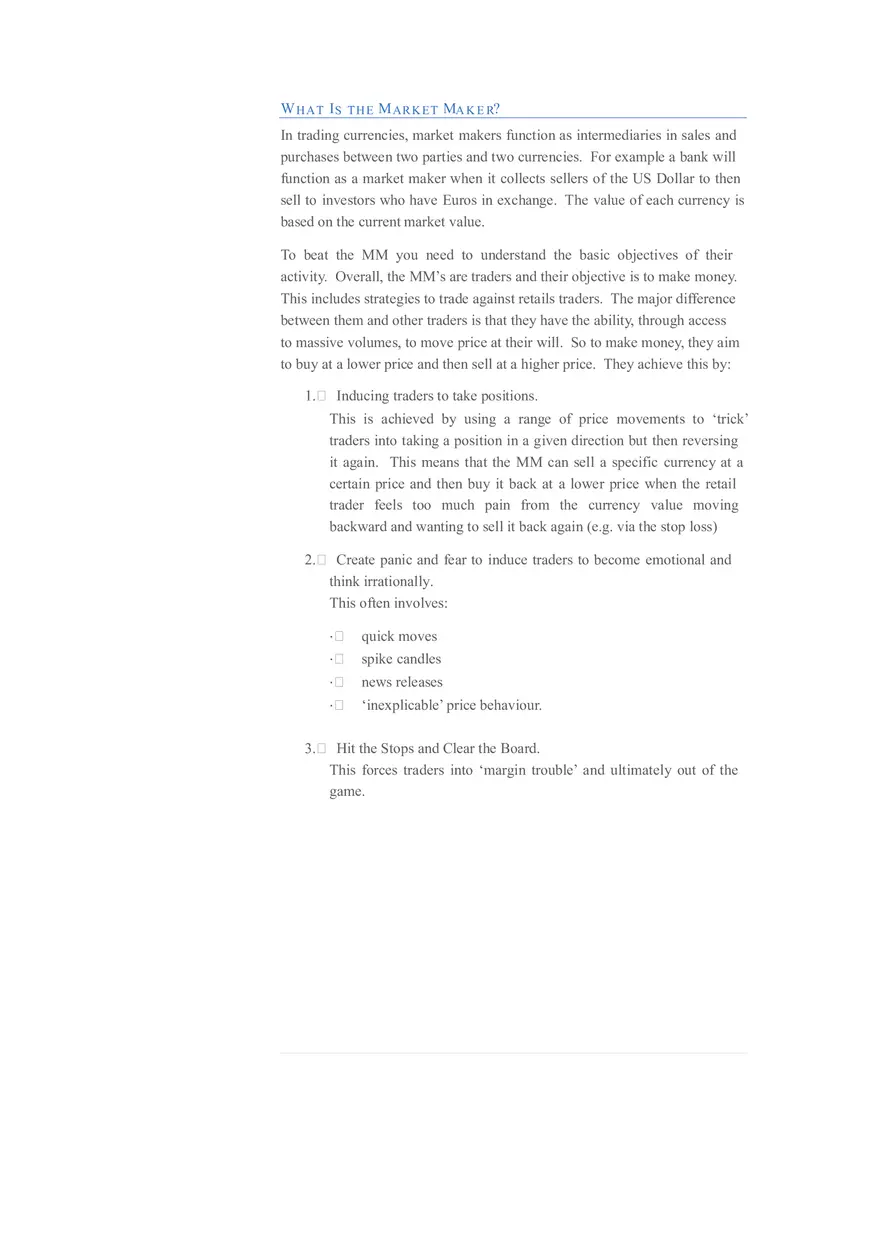 The Market Maker Method Study Guide Part 1 - Page 1