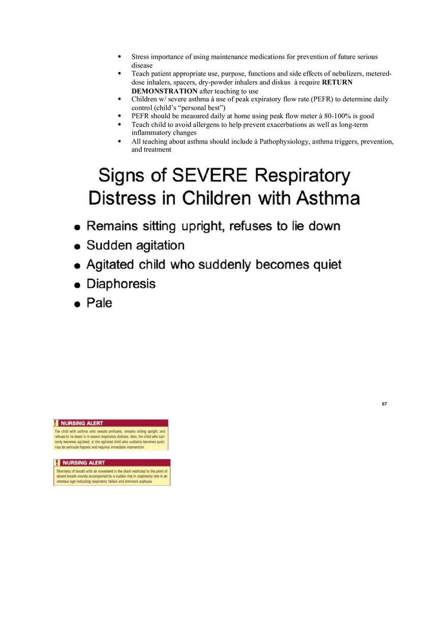 Nursing Care of the Child Review For Exam 1 Part 4 - Page 8