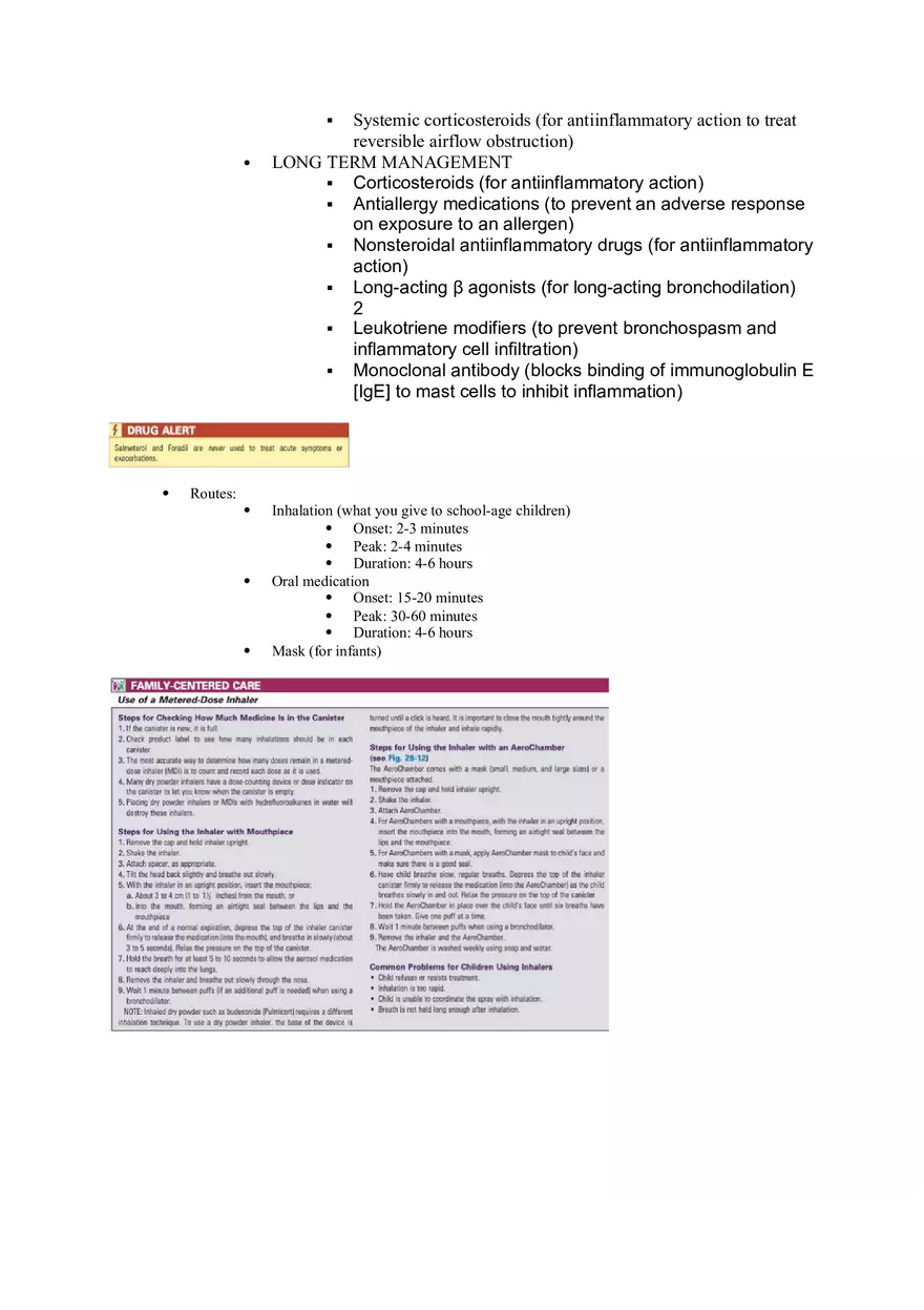 Nursing Care of the Child Review For Exam 1 Part 4 - Page 10