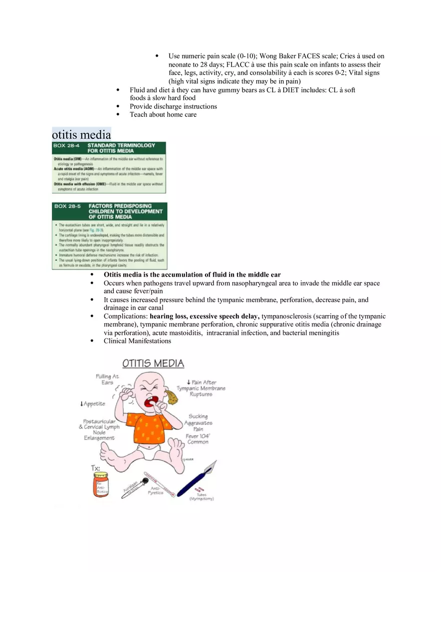 Nursing Care of the Child Review For Exam 1 Part 5 - Page 10