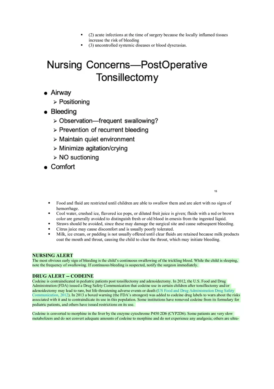 Nursing Care of the Child Review For Exam 1 Part 5 - Page 2