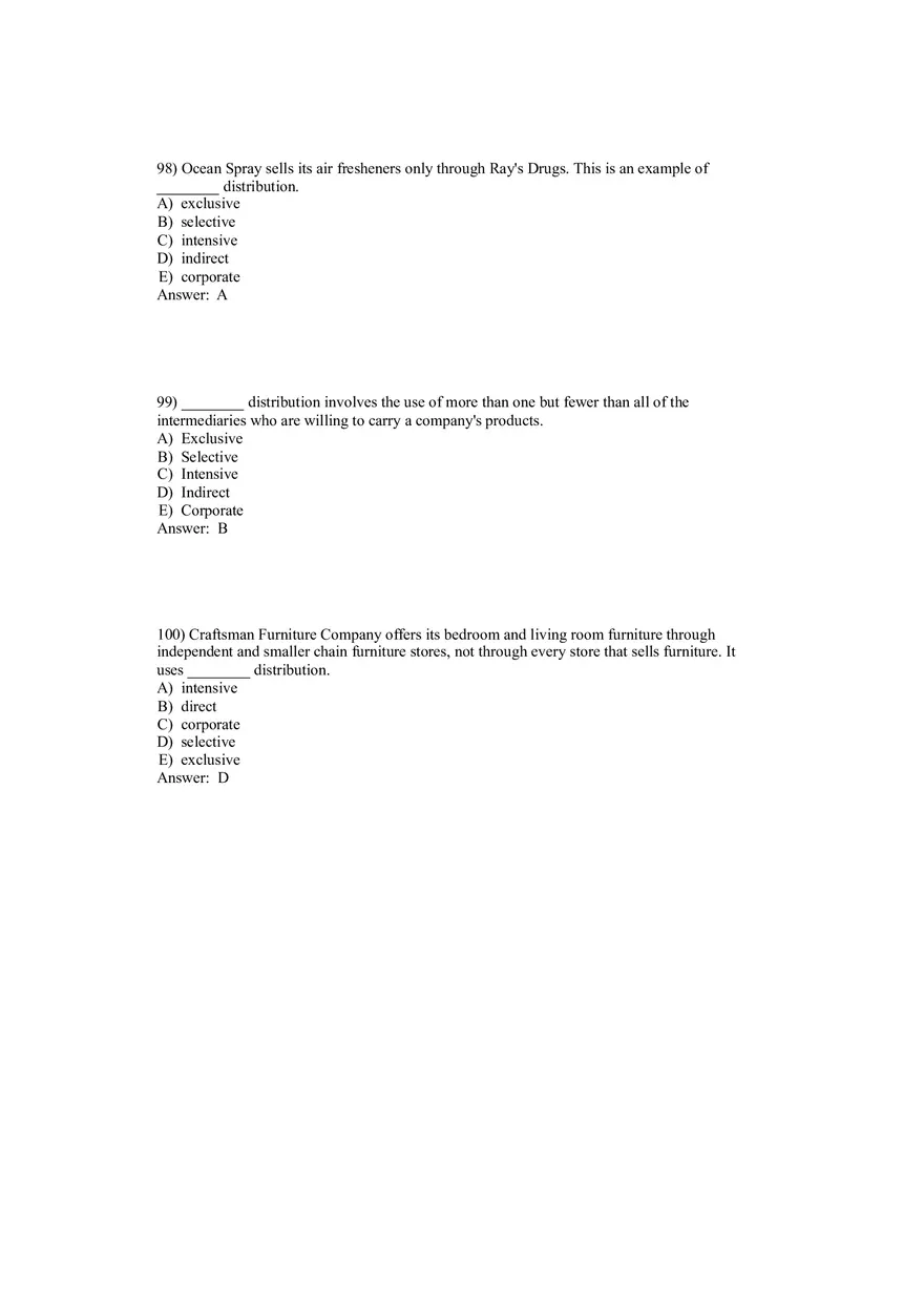 Marketing Channels Delivering Customer Value (Part 4) - Page 1