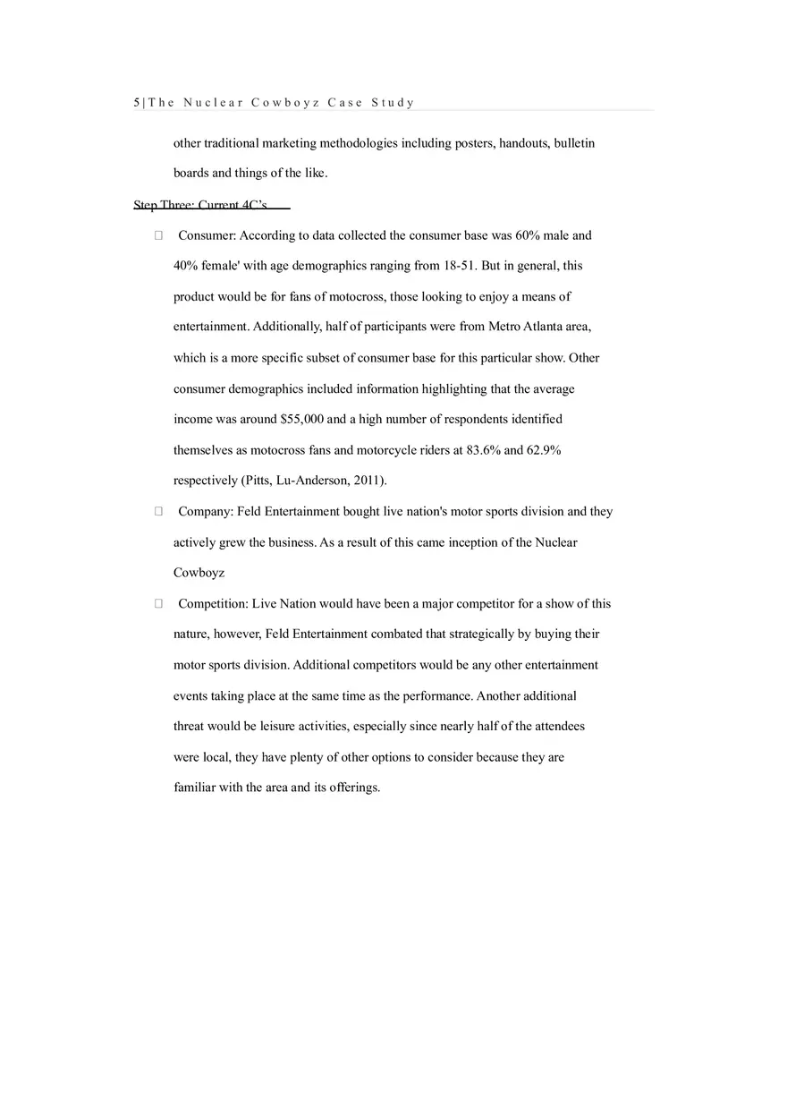 Marketing Case Study - Nuclear Cowboyz - Page 5