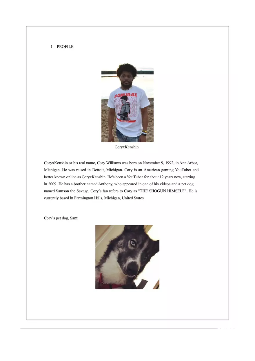 CoryxKenshin Case (Information Management) - Page 1