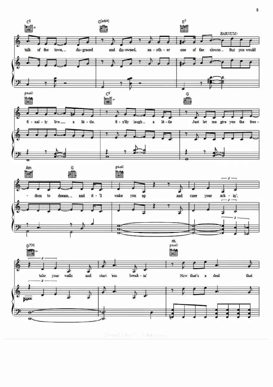 The Other Side Sheet Music The Greatest Showman - Page 7