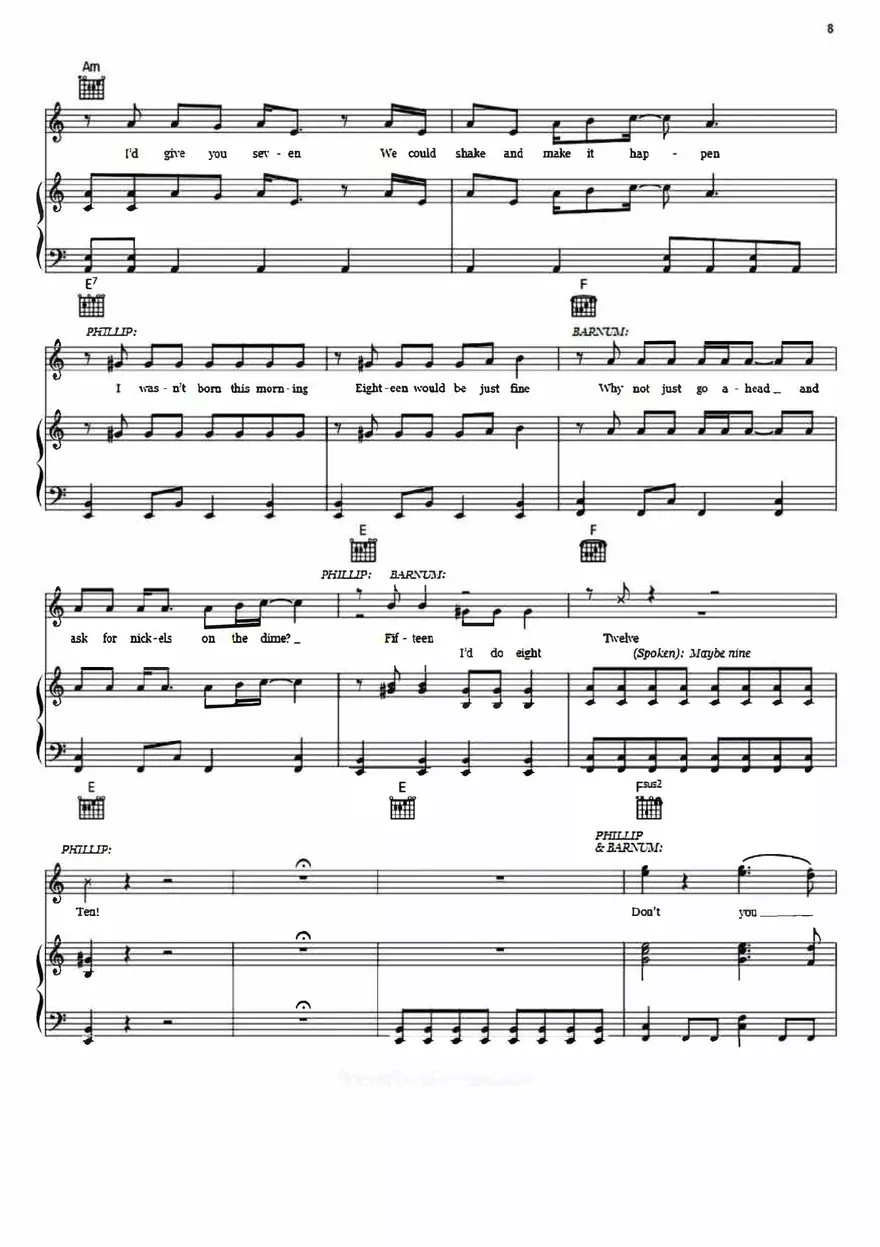 The Other Side Sheet Music The Greatest Showman - Page 9