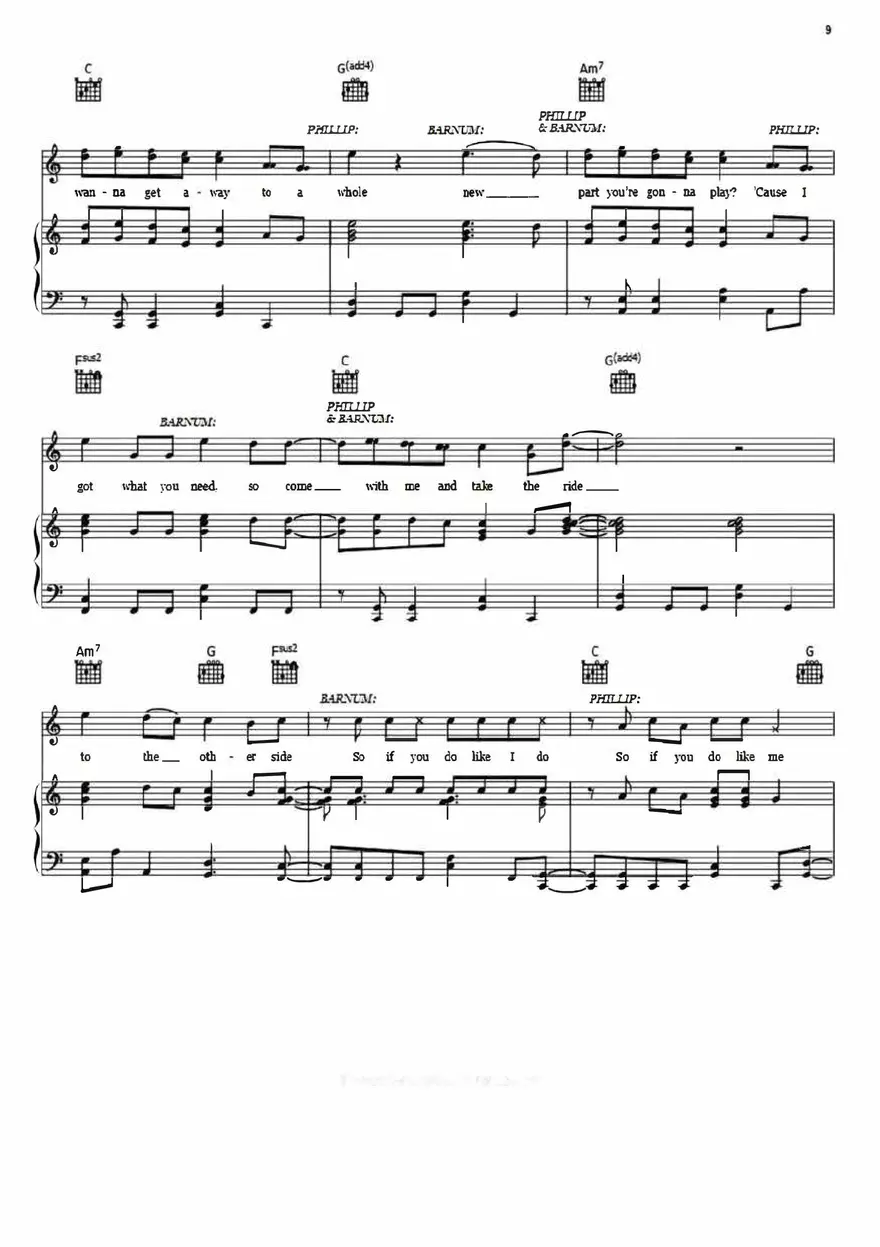 The Other Side Sheet Music The Greatest Showman - Page 10