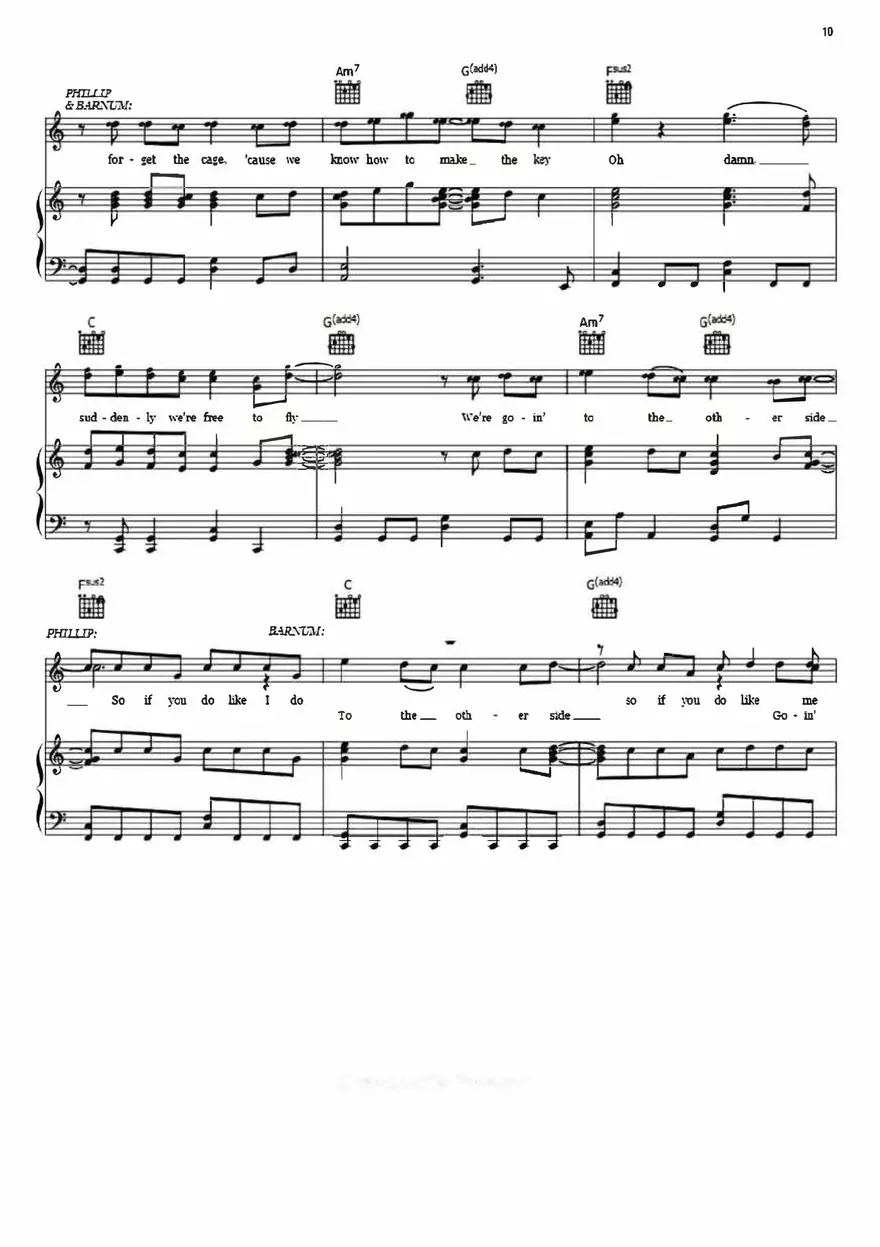 The Other Side Sheet Music The Greatest Showman - Page 11