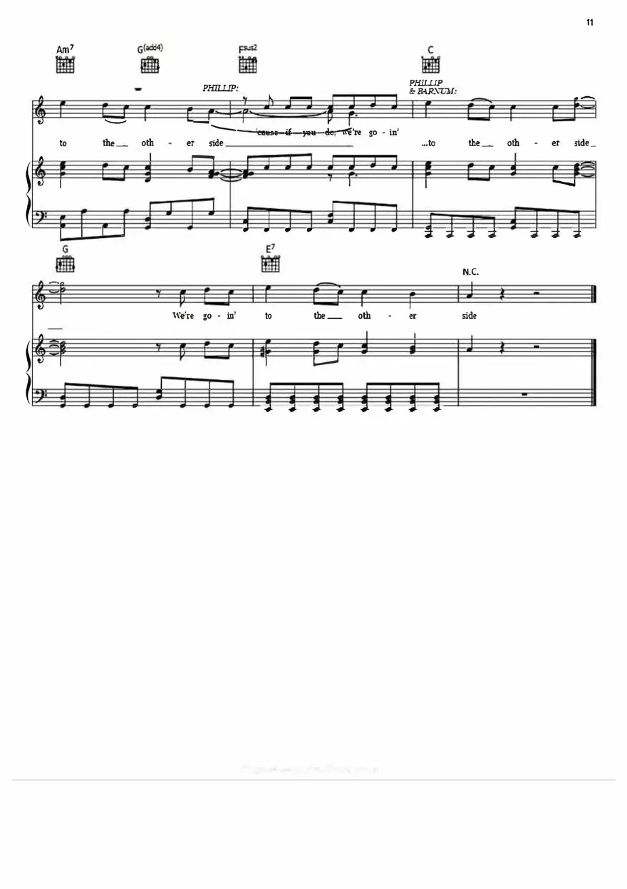 The Other Side Sheet Music The Greatest Showman - Page 3