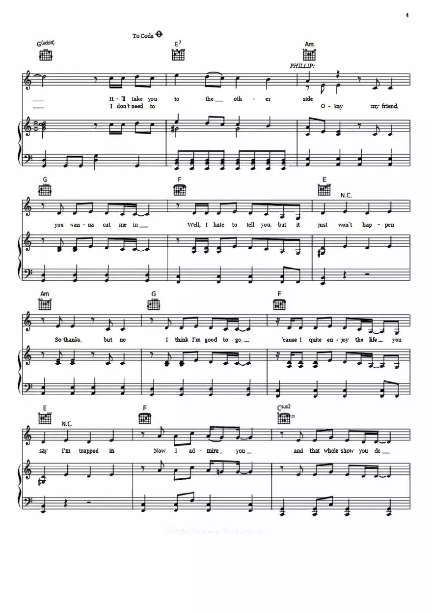 The Other Side Sheet Music The Greatest Showman - Page 5