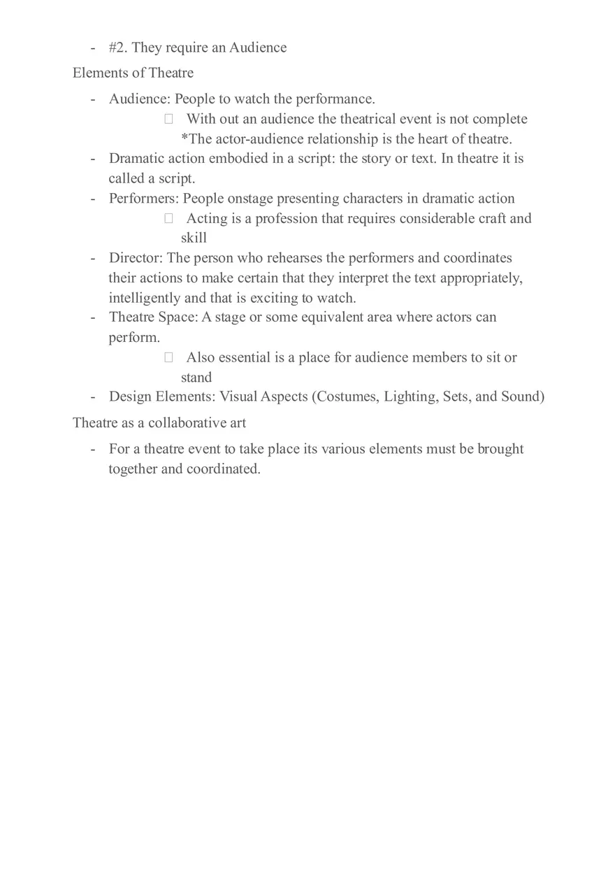 Theatre - Performance and Art Notes - Page 3