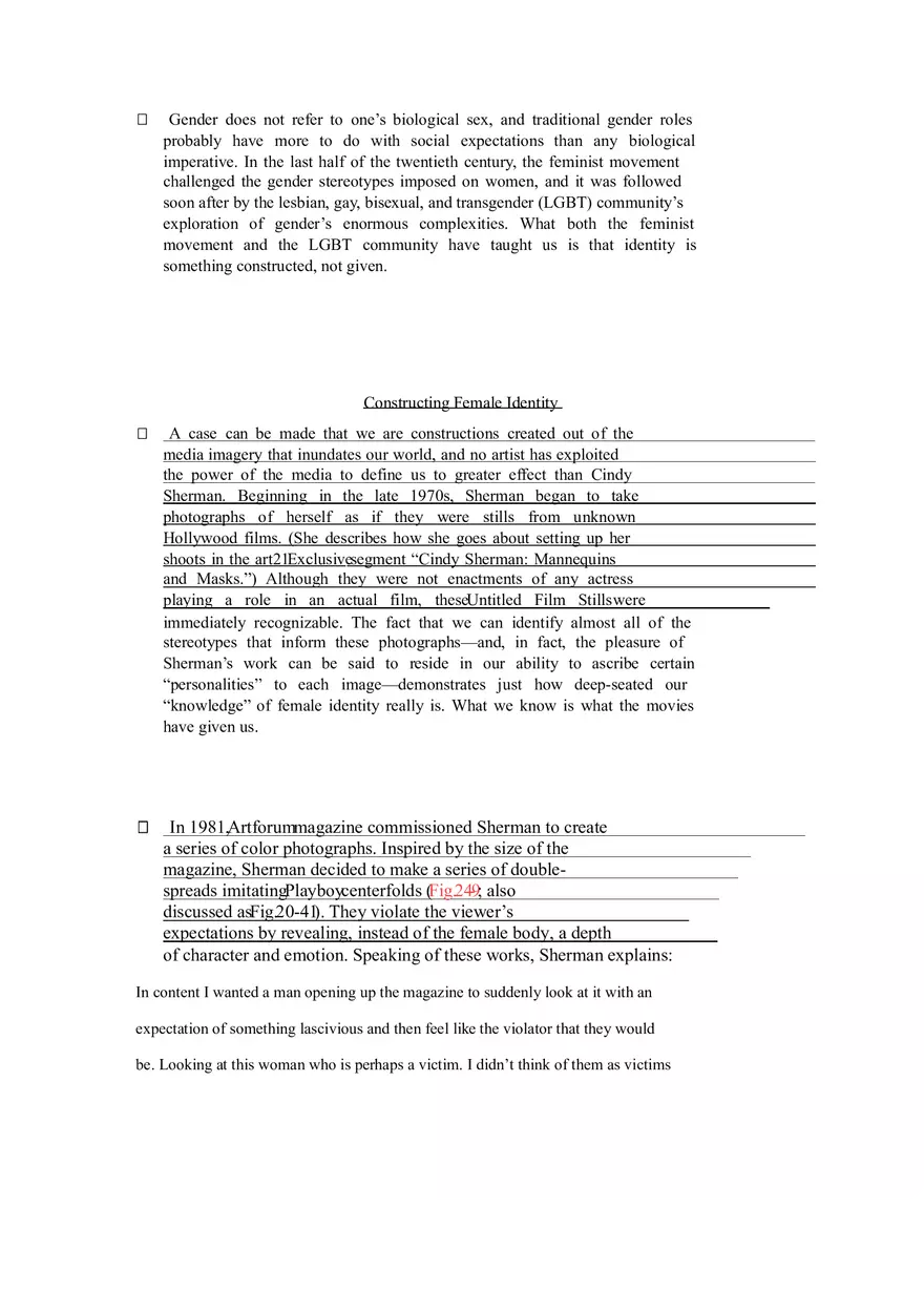 Art - The Body, Gender, and Identity - Page 13