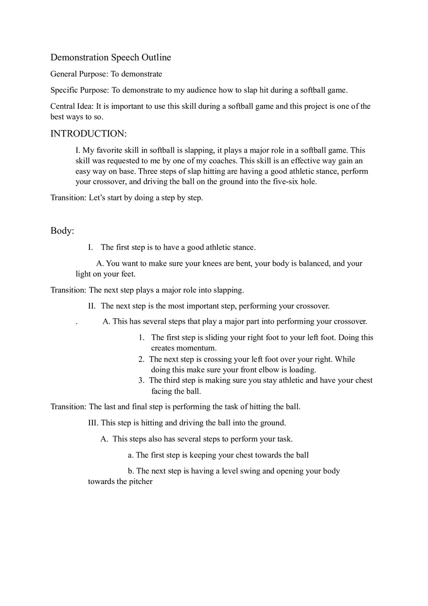 Demonstration Speech - Page 1