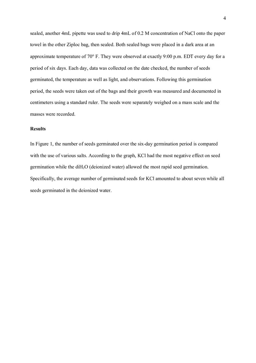 Final Seed Germination Lab Report - Page 4