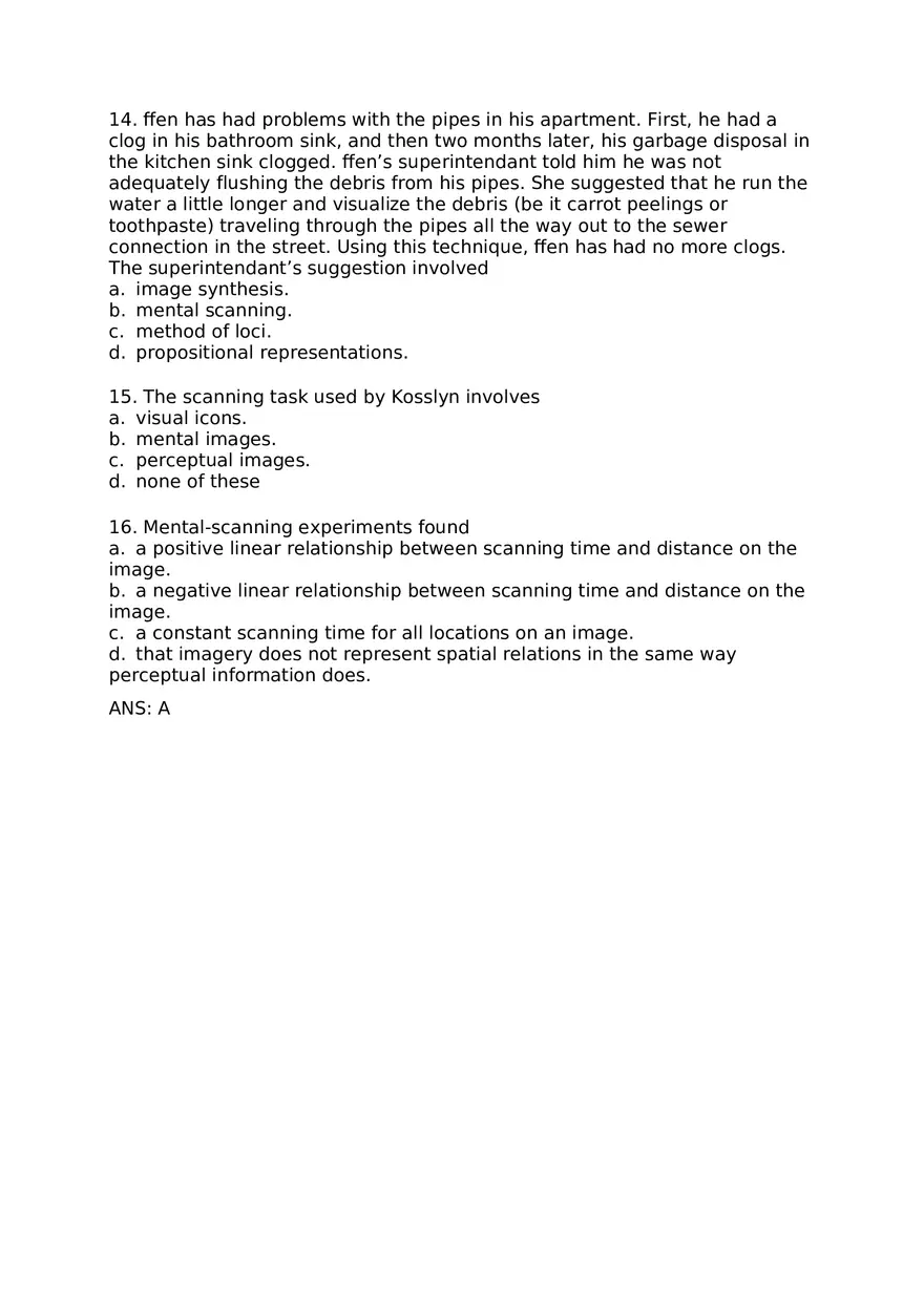 Visual Imagery Questions and Answers - Page 10