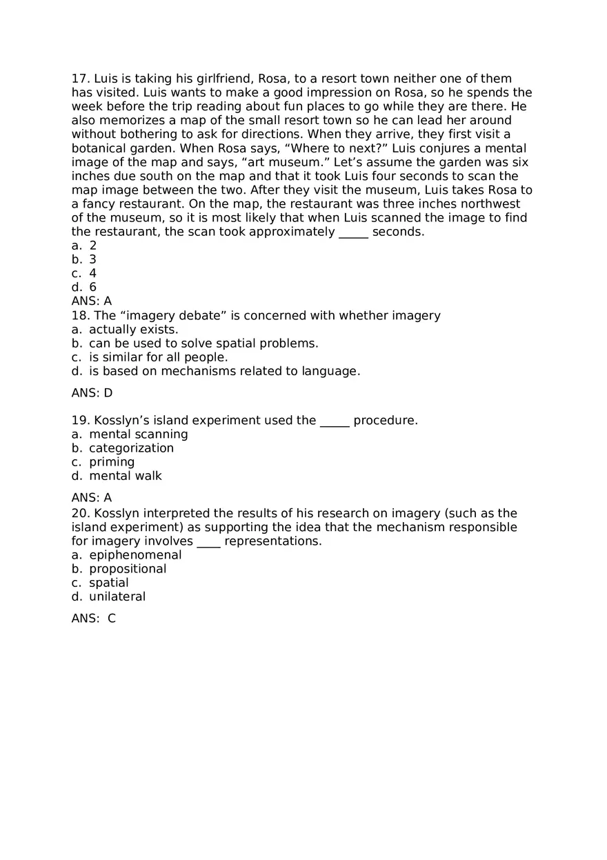 Visual Imagery Questions and Answers - Page 11