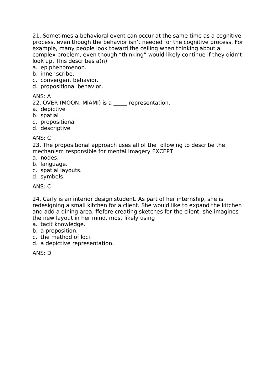 Visual Imagery Questions and Answers - Page 12